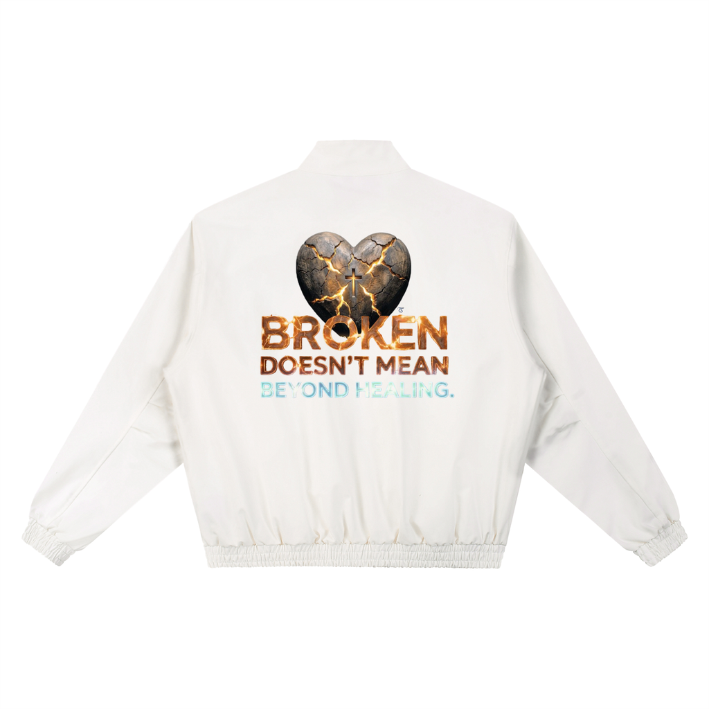 Scriptures Stand Collar Bomber Jacket