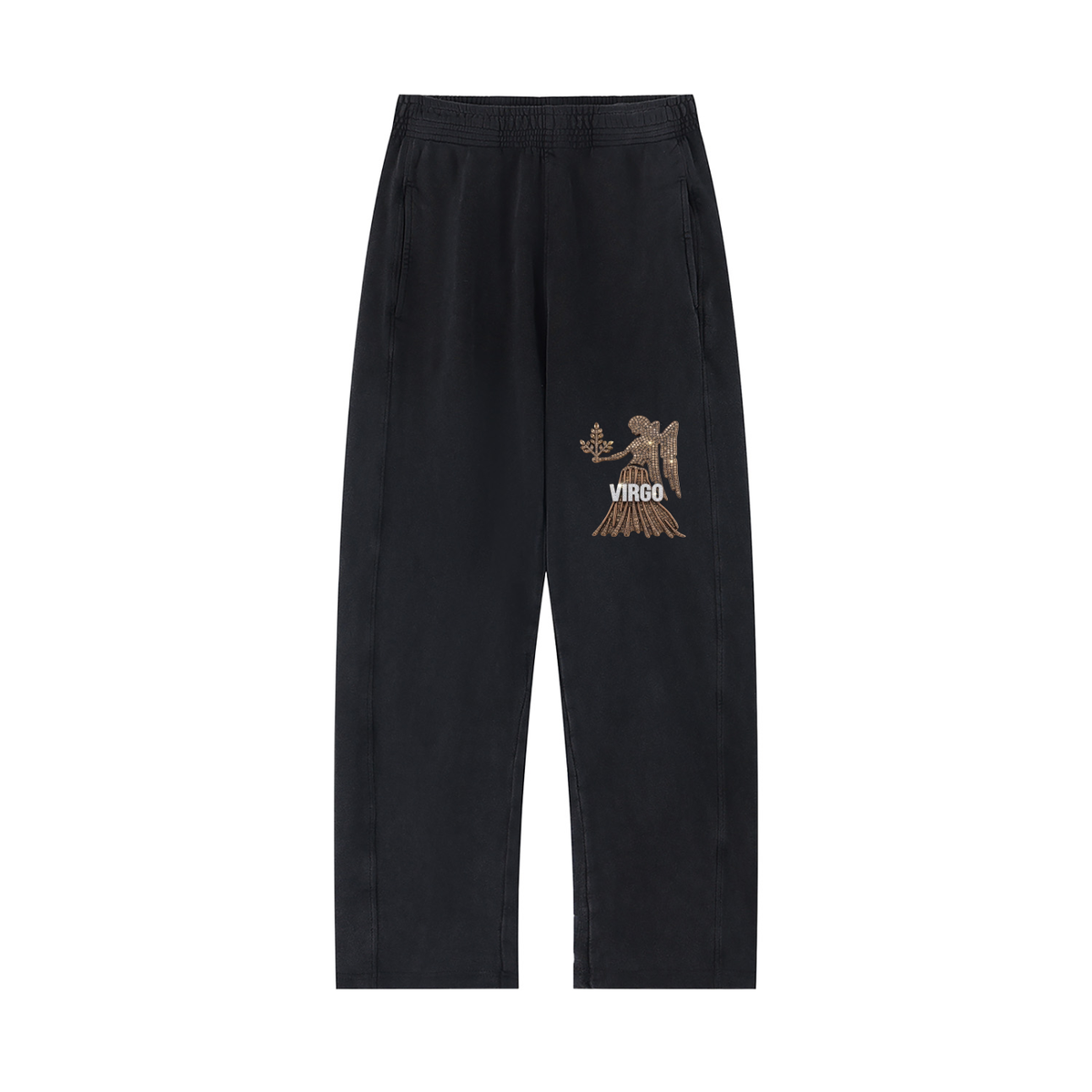 Virgo Unisex Mineral Wash Straight Sweatpants
