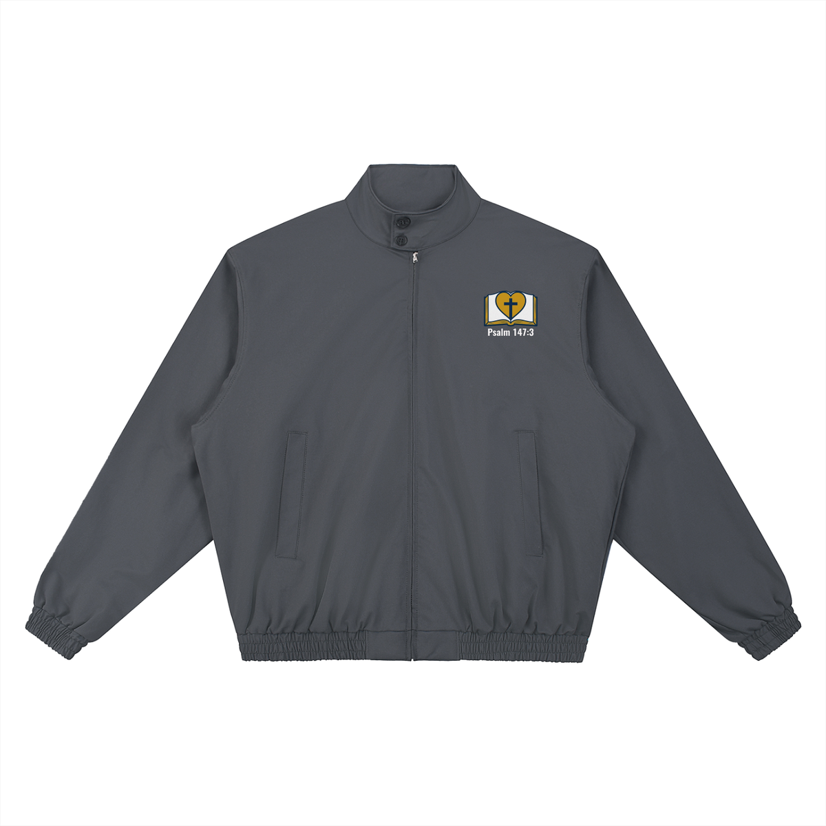 Scriptures Stand Collar Bomber Jacket