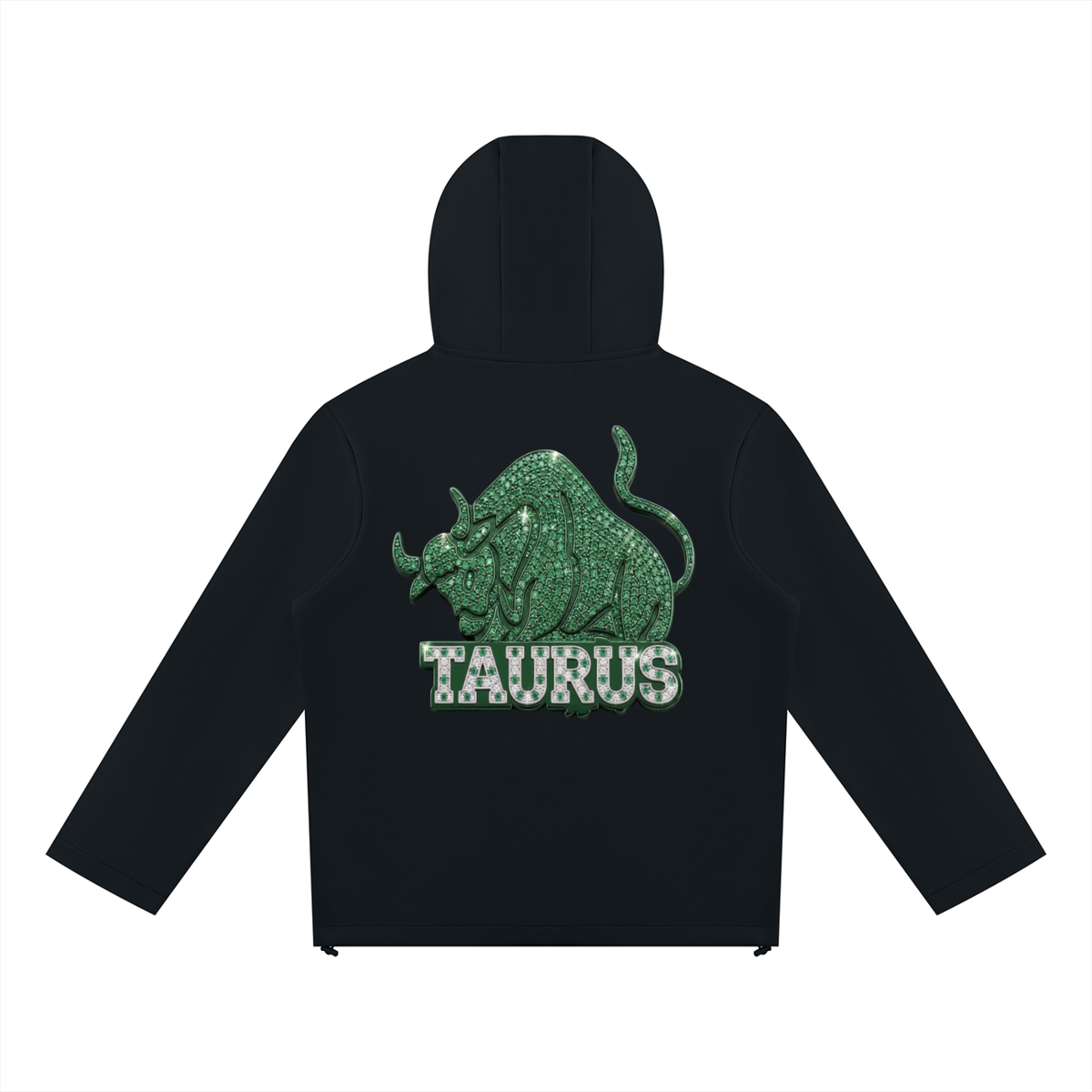 Taurus Unisex Paneled Full Zip Hoodie