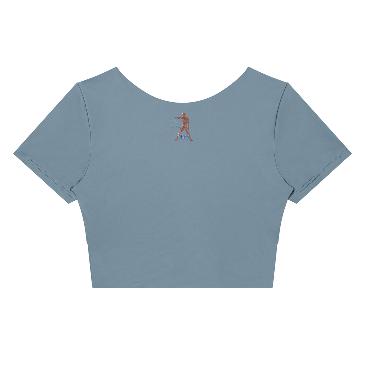 Libra Women's Panelled Crop Yoga T-Shirt