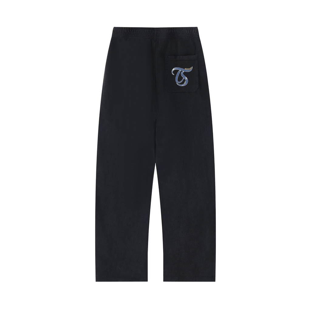 Libra Unisex Mineral Wash Straight Sweatpants