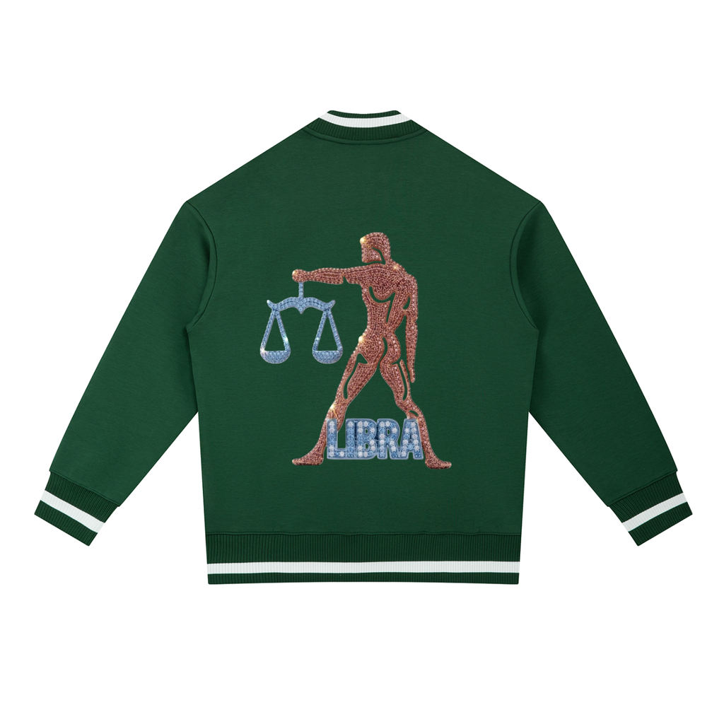 Libra Contrast Piping Zip Bomber Jacket