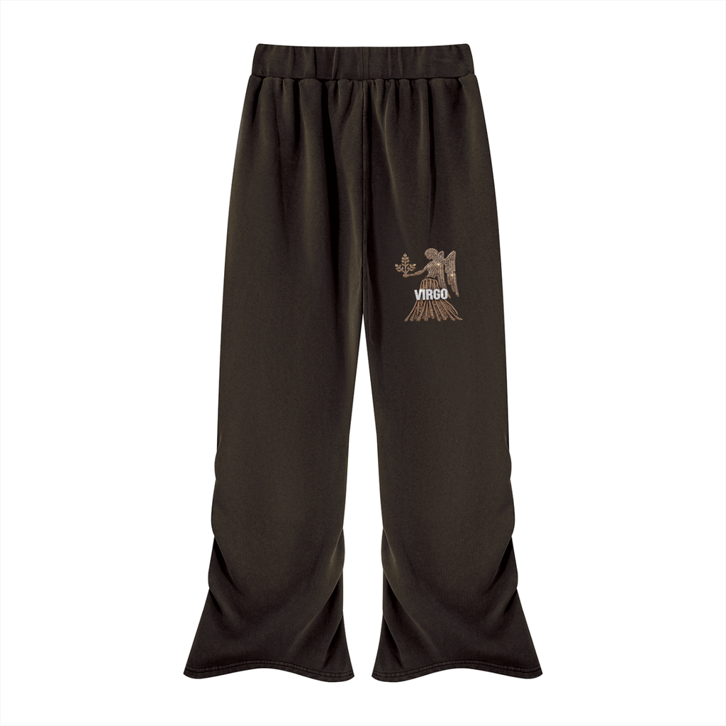 Virgo Vintage Wash Ruched Sweatpants