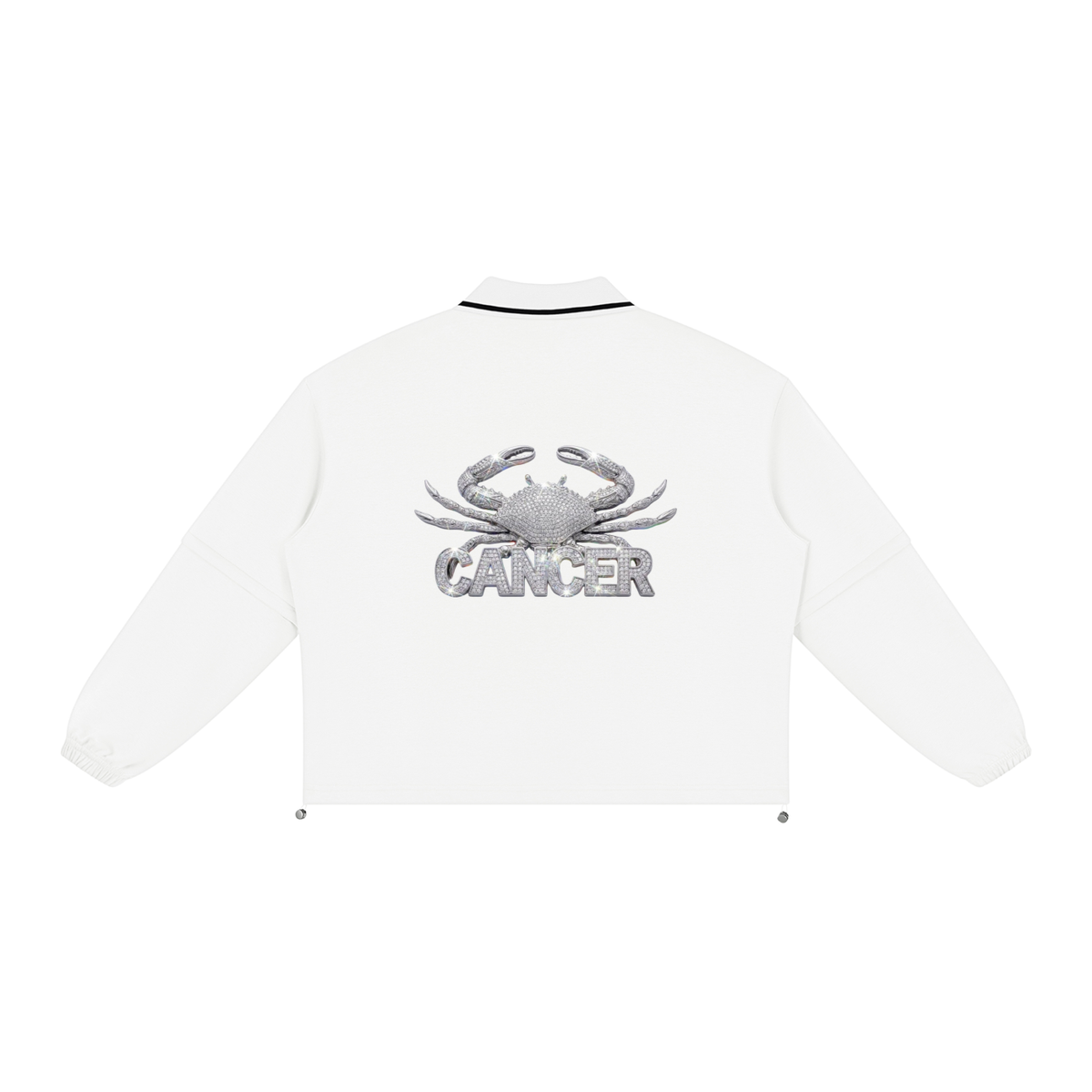 Cancer Unisex Boxy Collared Detachable Sweatshirt
