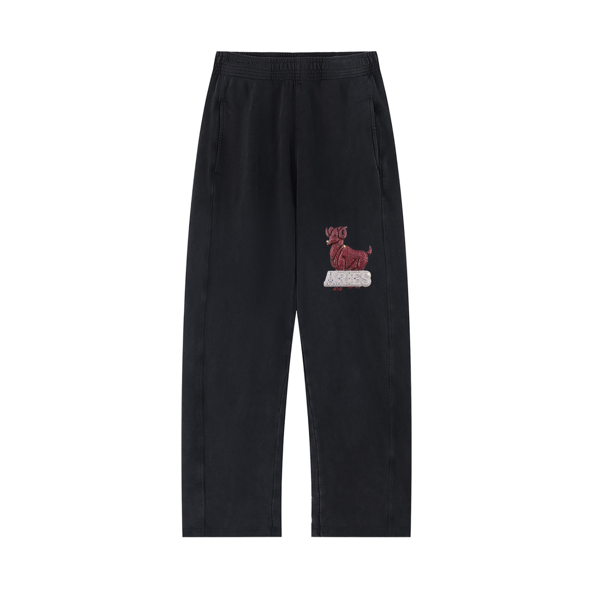 Aries Unisex Mineral Wash Straight Sweatpants