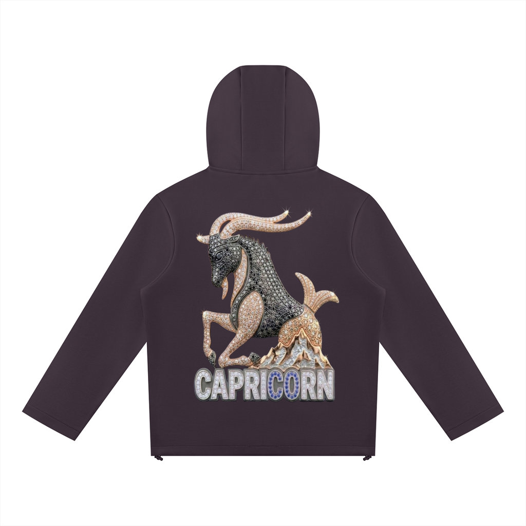 Capricorn Unisex Paneled Full Zip Hoodie
