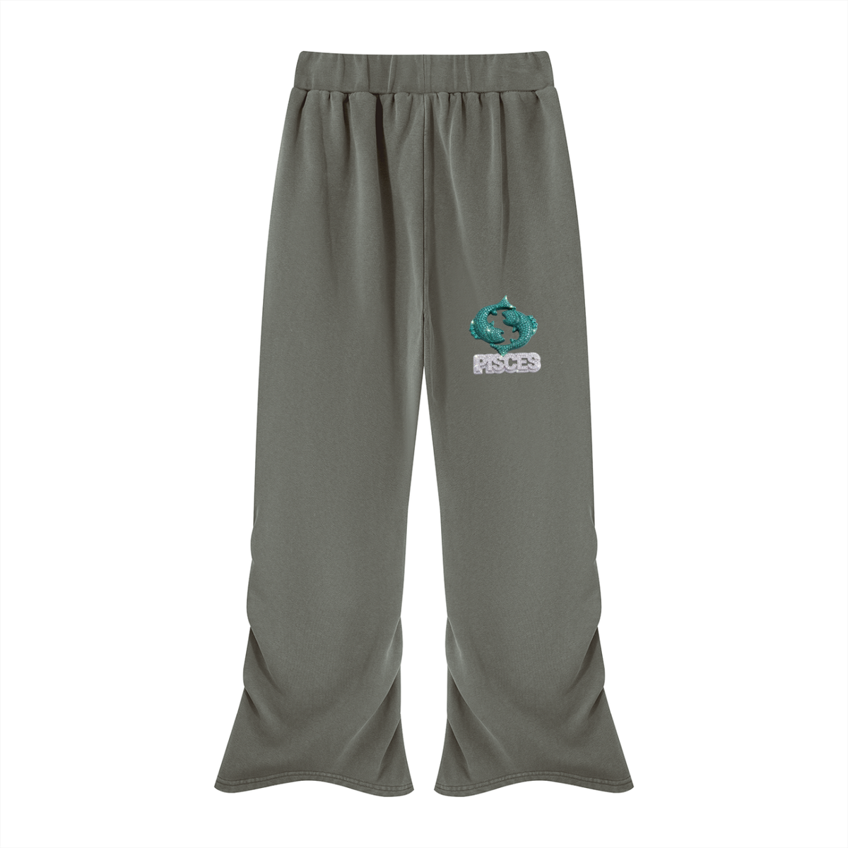 Pisces Women’s Vintage Wash Ruched Sweatpants