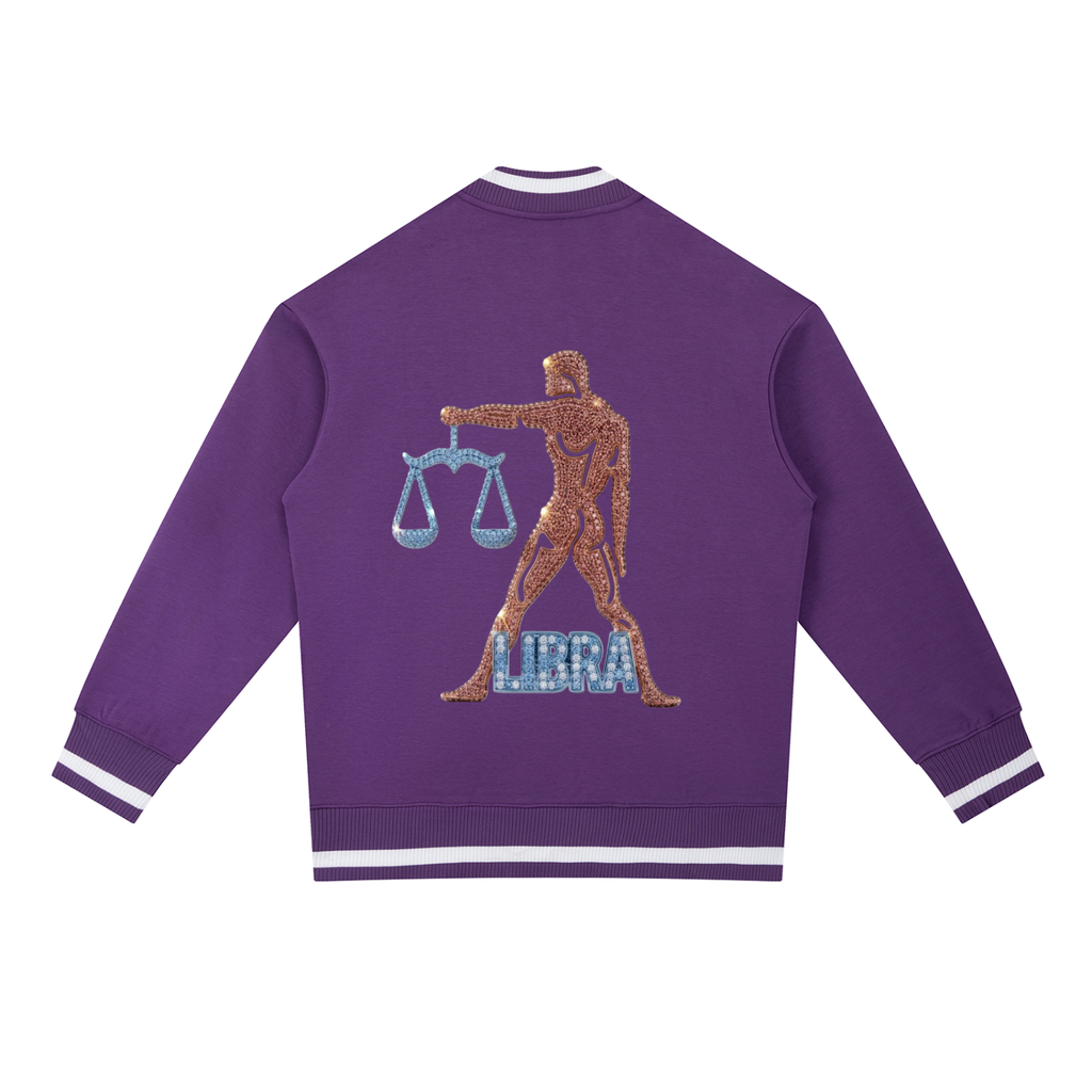 Libra Contrast Piping Zip Bomber Jacket