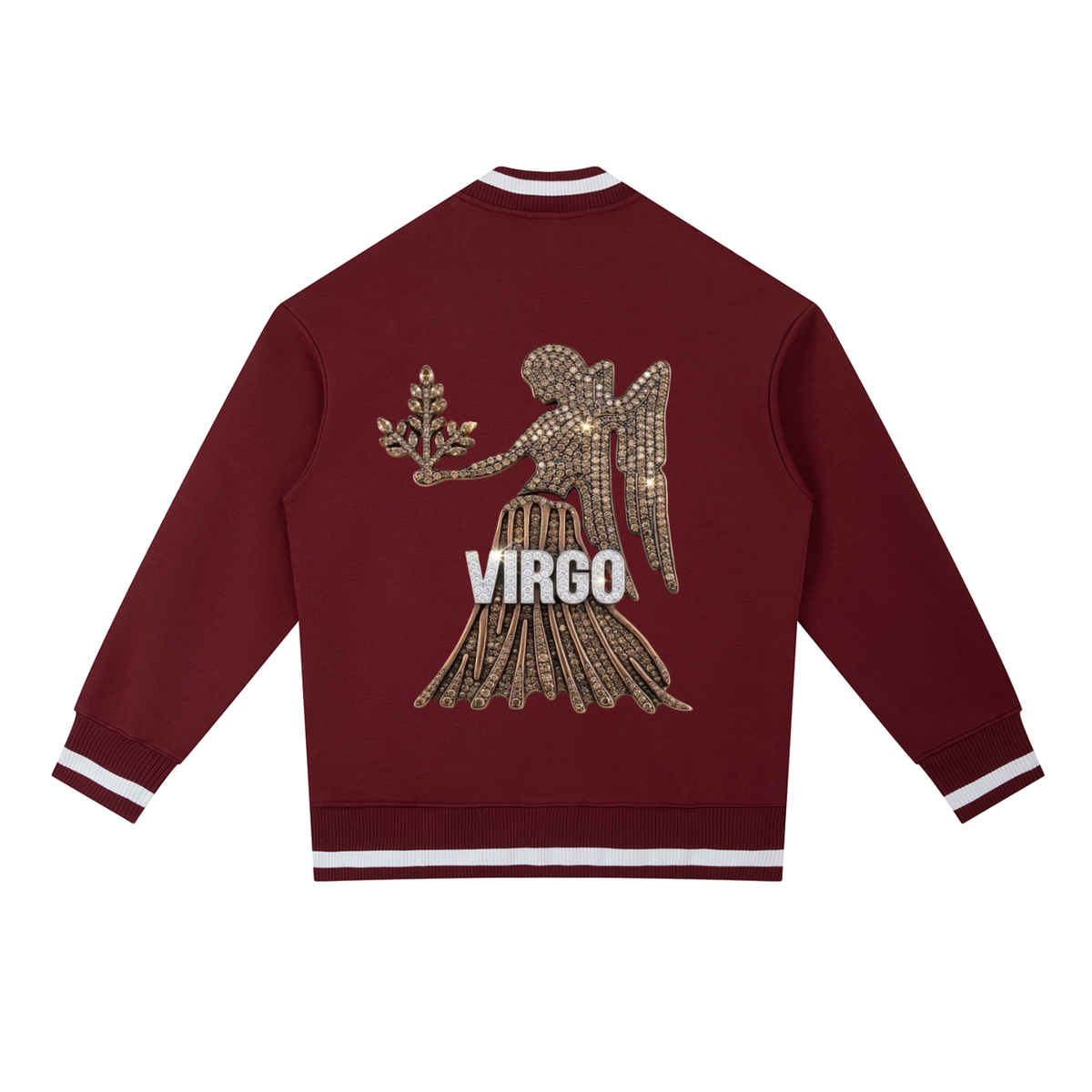 Virgo Contrast Piping Zip Bomber Jacket