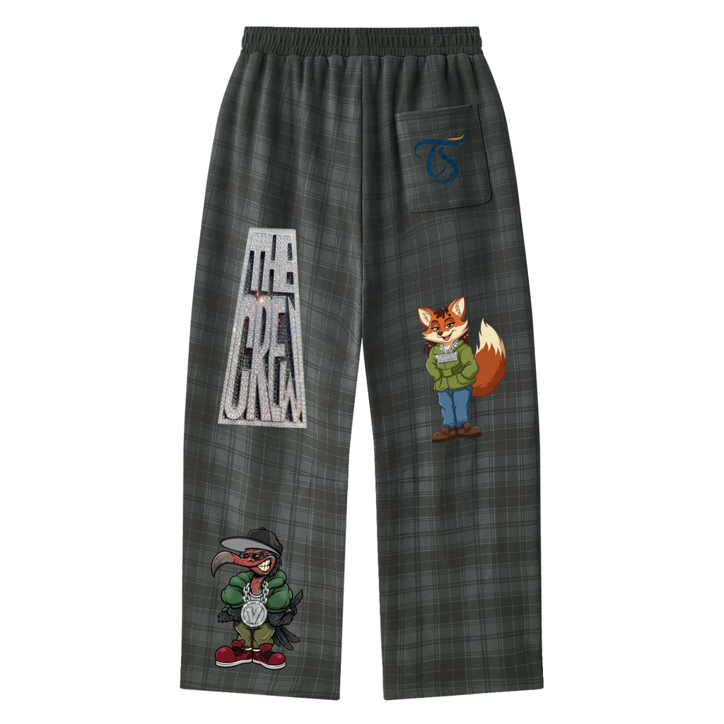 The Crew Unisex Plaid Straight Leg Pants