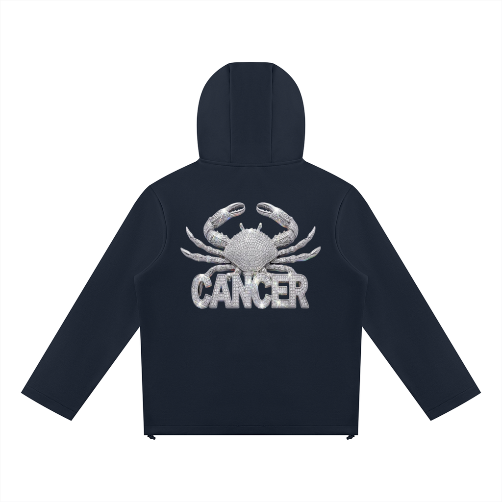 Cancer Unisex Paneled Full Zip Hoodie