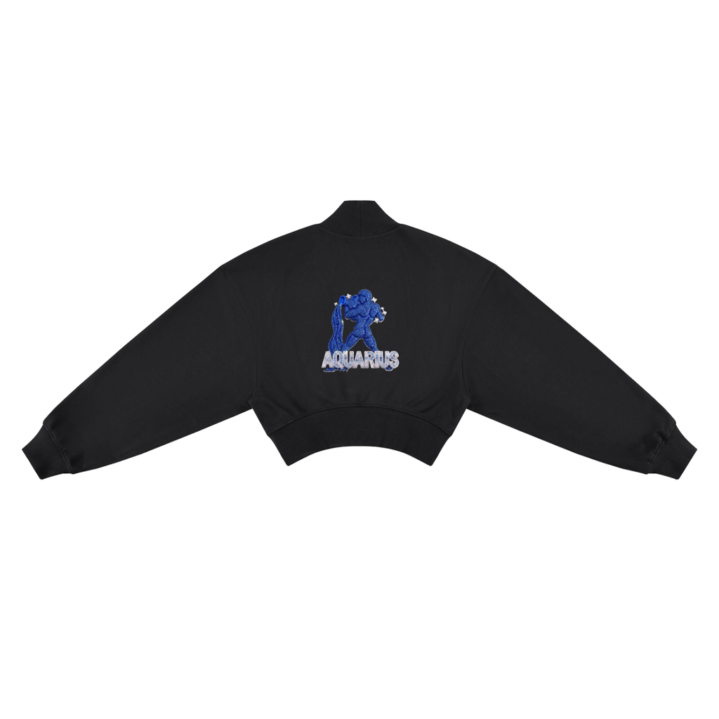 Aquarius Women's Crop Mock Neck Sweatshirt