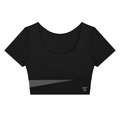 Virgo Women's Panelled Crop Yoga T-Shirt