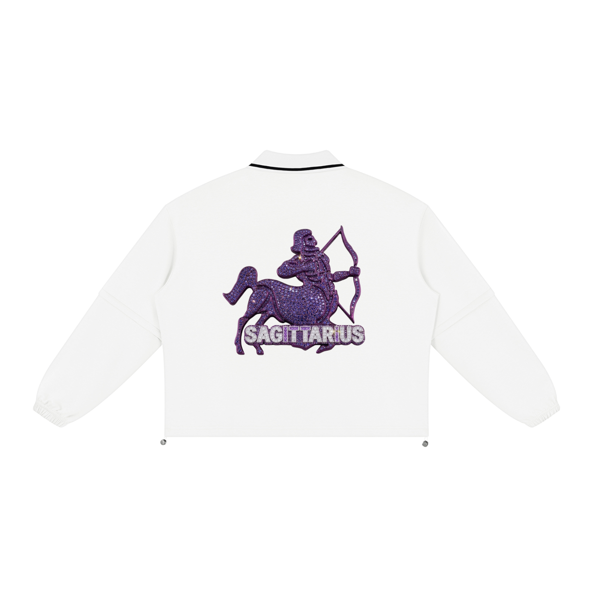Sagittarius Unisex Boxy Collared Detachable Sweatshirt
