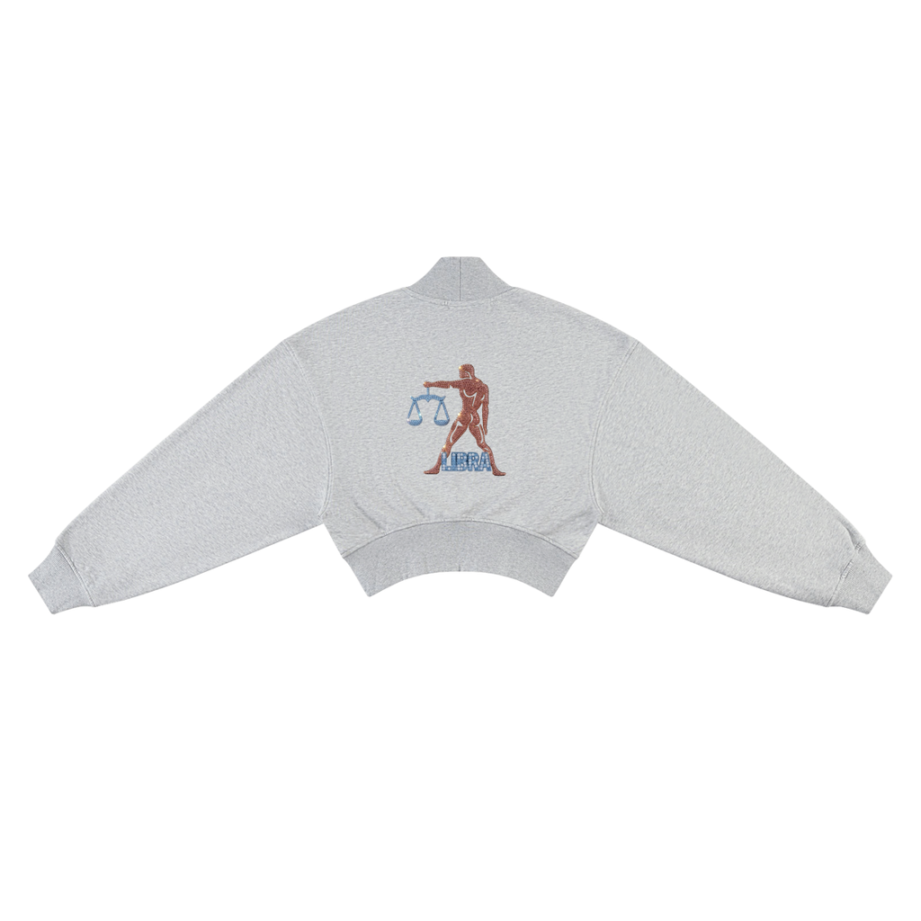Libra Women's Crop Mock Neck Sweatshirt