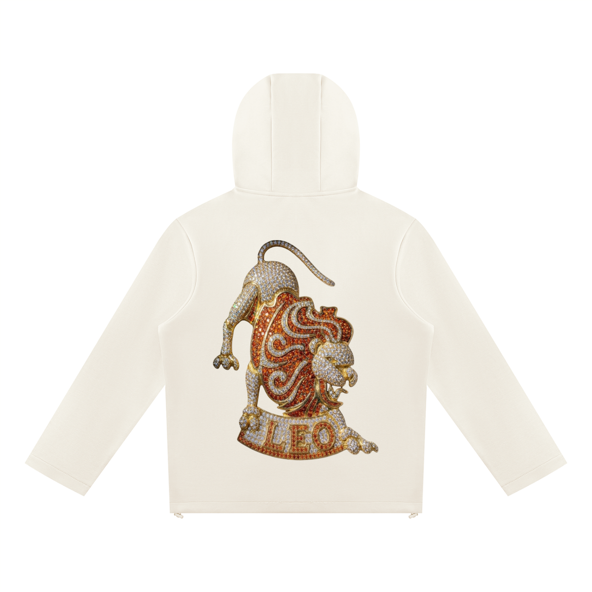 Leo Unisex Paneled Full Zip Hoodie