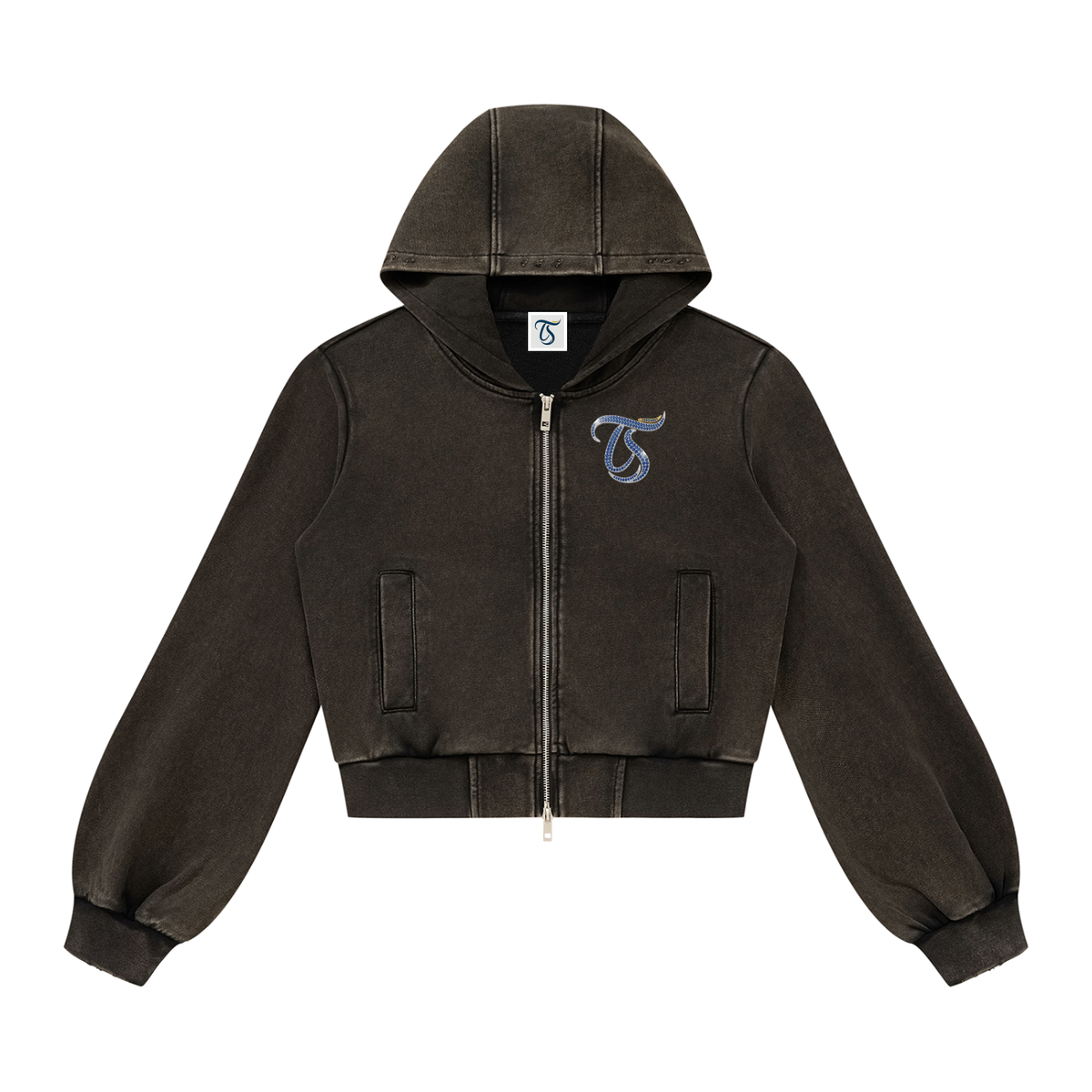 Libra Vintage Wash Full Zip Hoodie