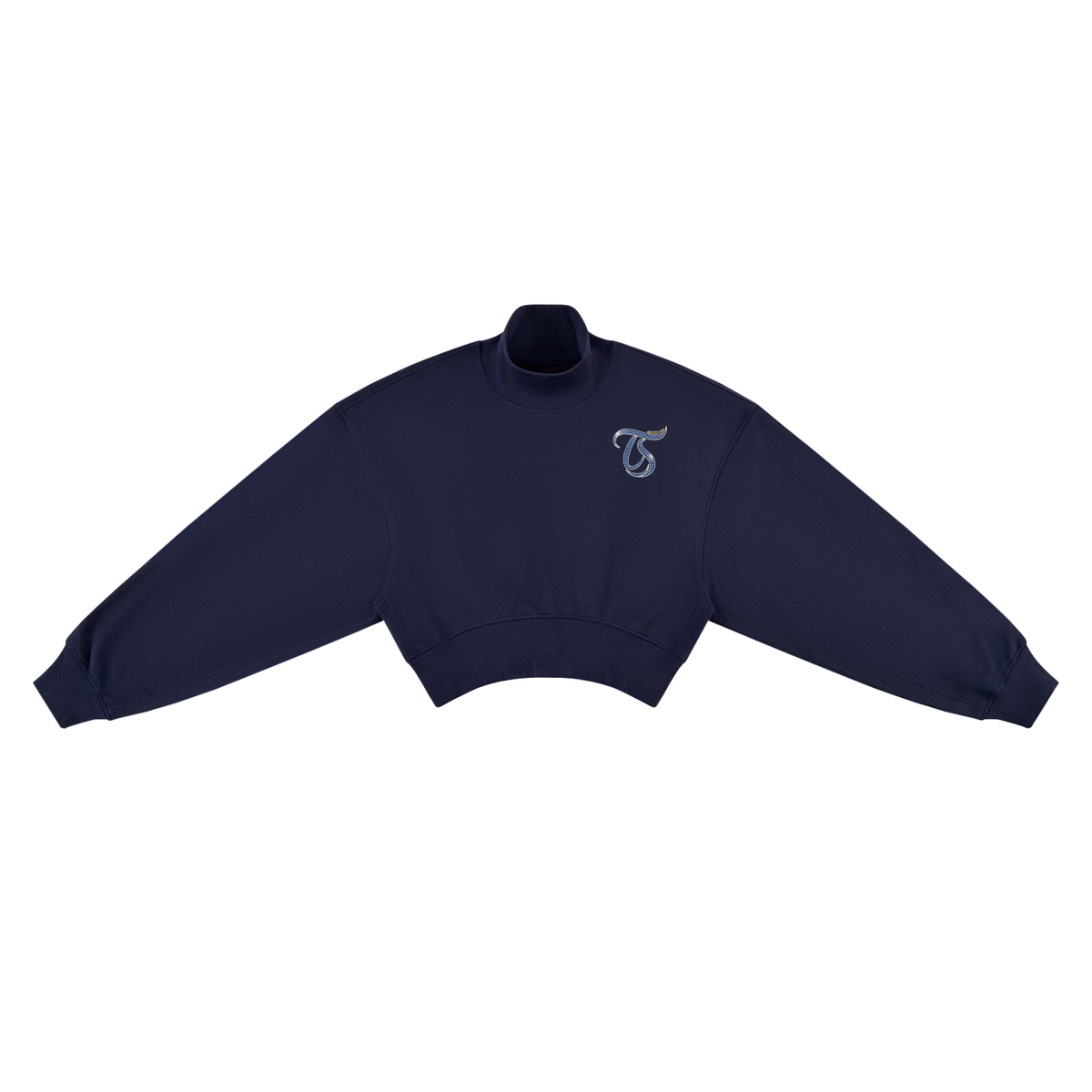 Sagittarius Women's Crop Mock Neck Sweatshirt