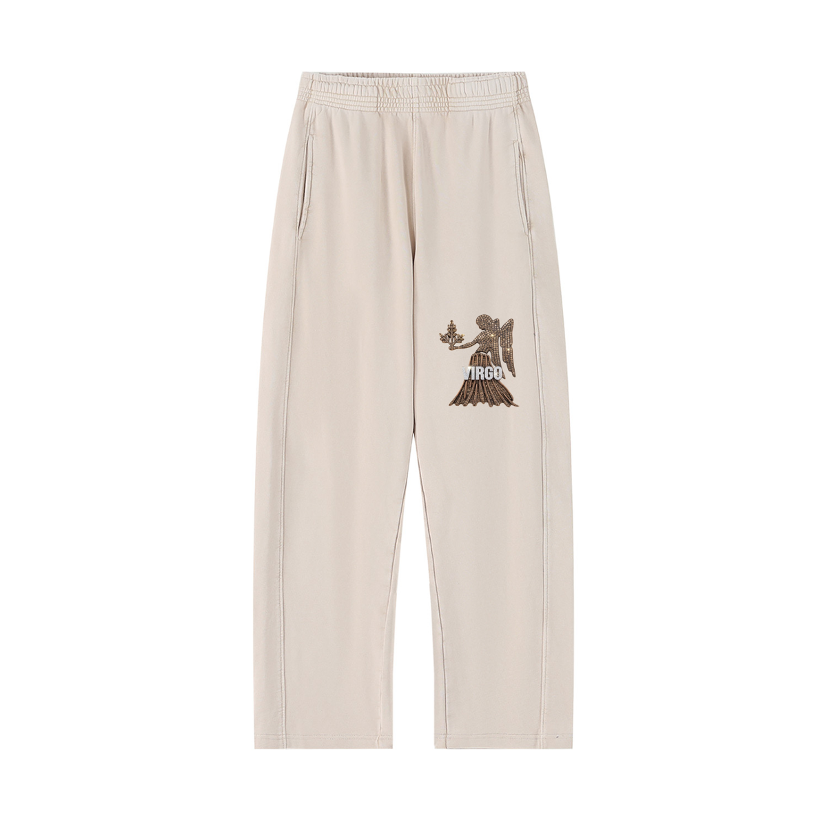 Virgo Unisex Mineral Wash Straight Sweatpants