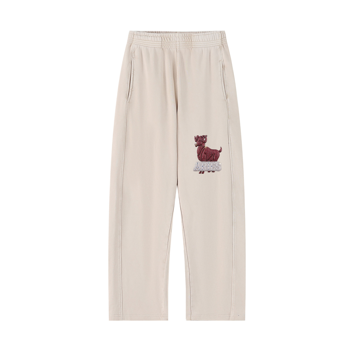 Aries Unisex Mineral Wash Straight Sweatpants