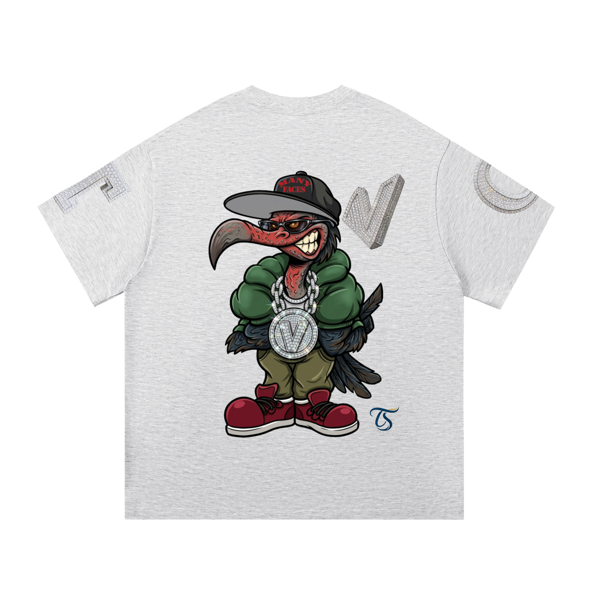 The Crew "V" The Vulture" Essential Cotton T-Shirt
