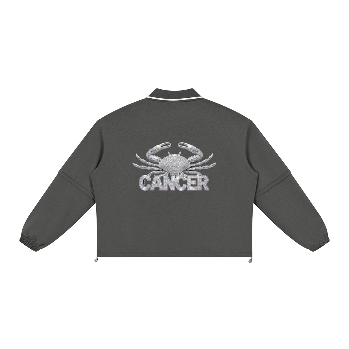 Cancer Unisex Boxy Collared Detachable Sweatshirt