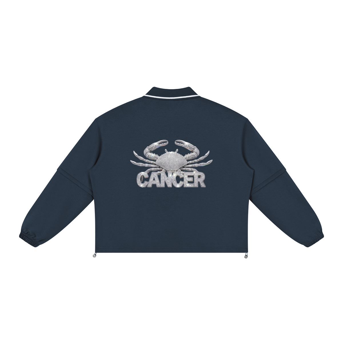 Cancer Unisex Boxy Collared Detachable Sweatshirt