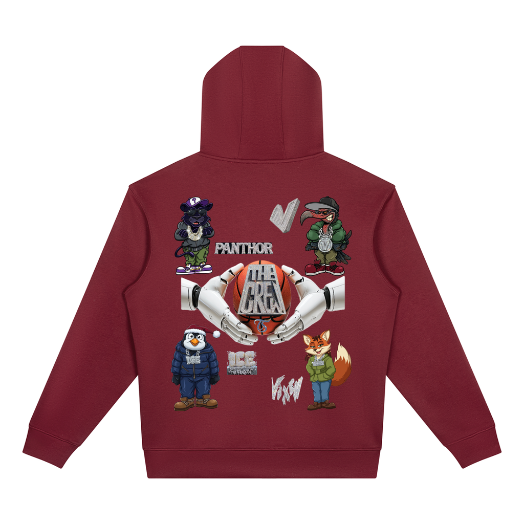 The Crew Unisex Drop Shoulder Full Zip Hoodie