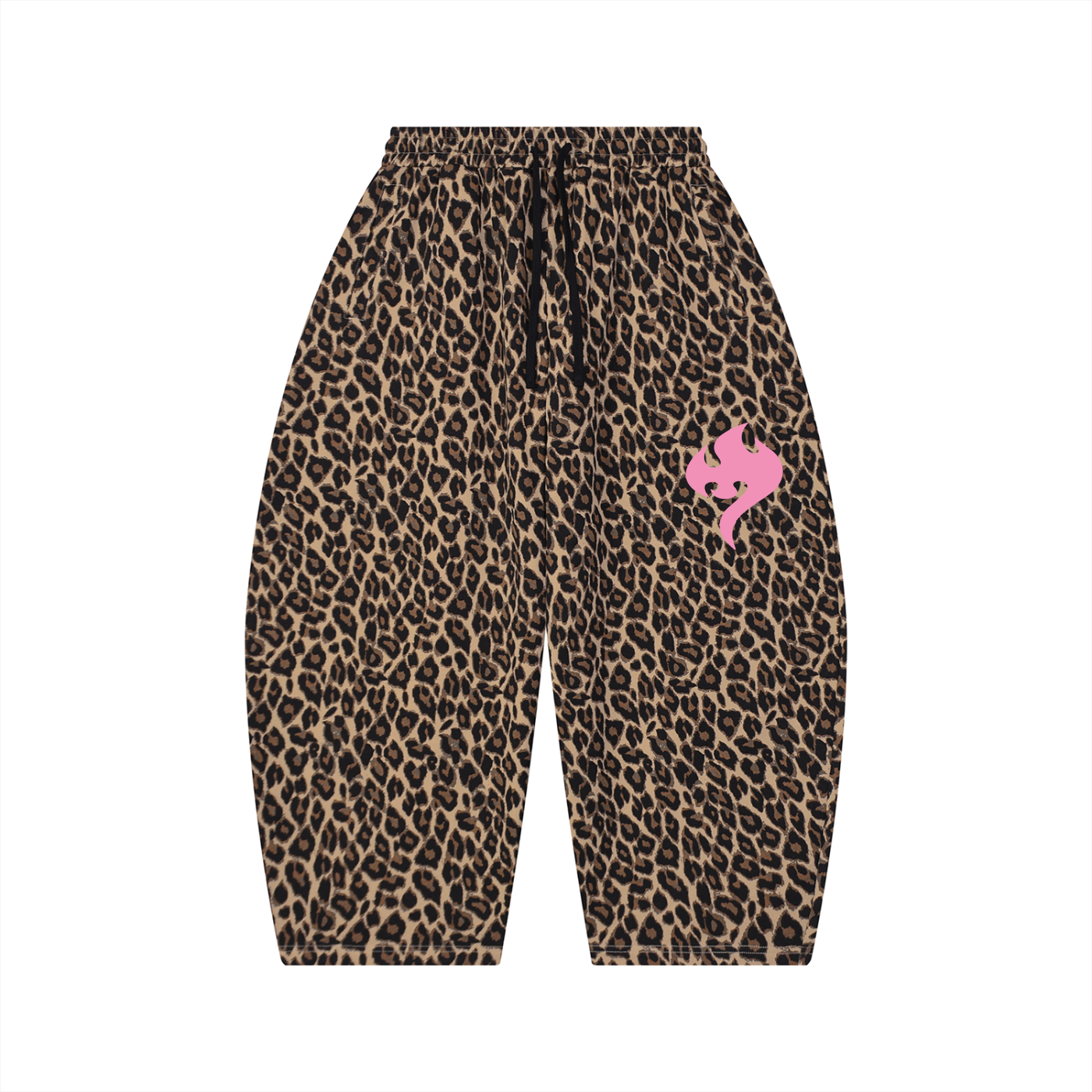 Tosmooth Creations Unisex Leopard Barrel Leg Sweatpants