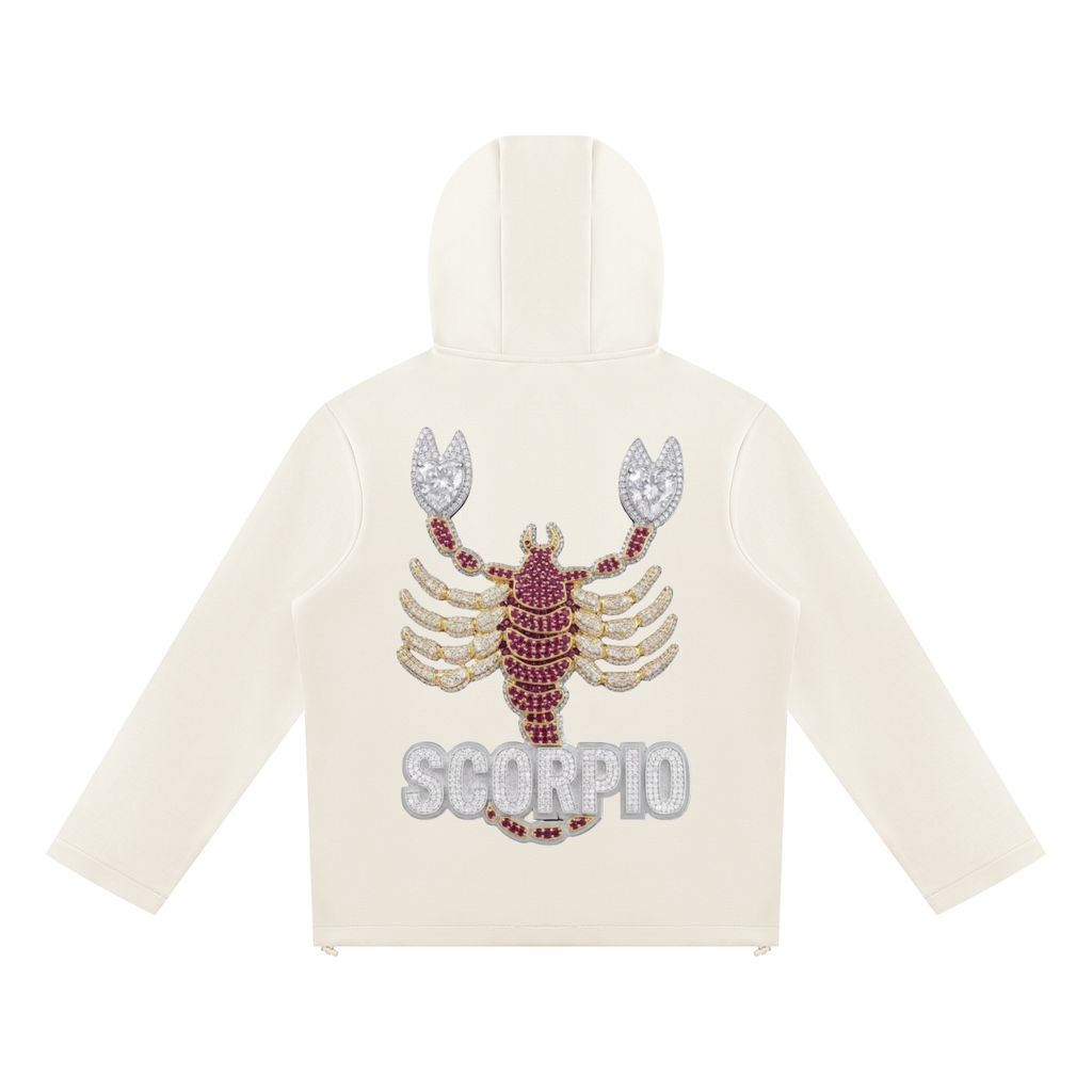 Scorpio Unisex Paneled Full Zip Hoodie
