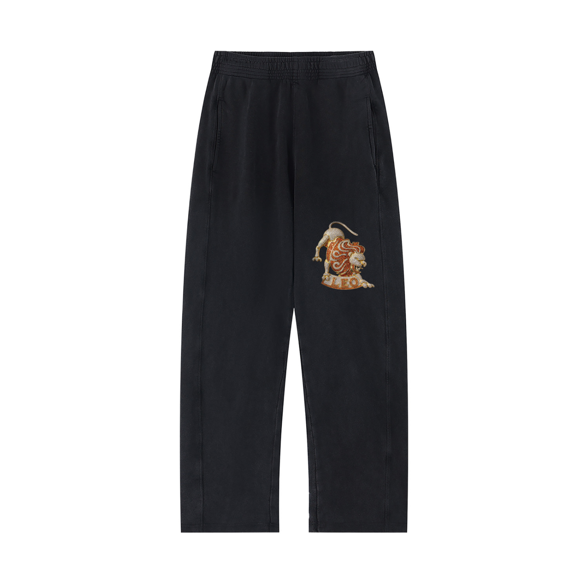 Leo Unisex Mineral Wash Straight Sweatpants