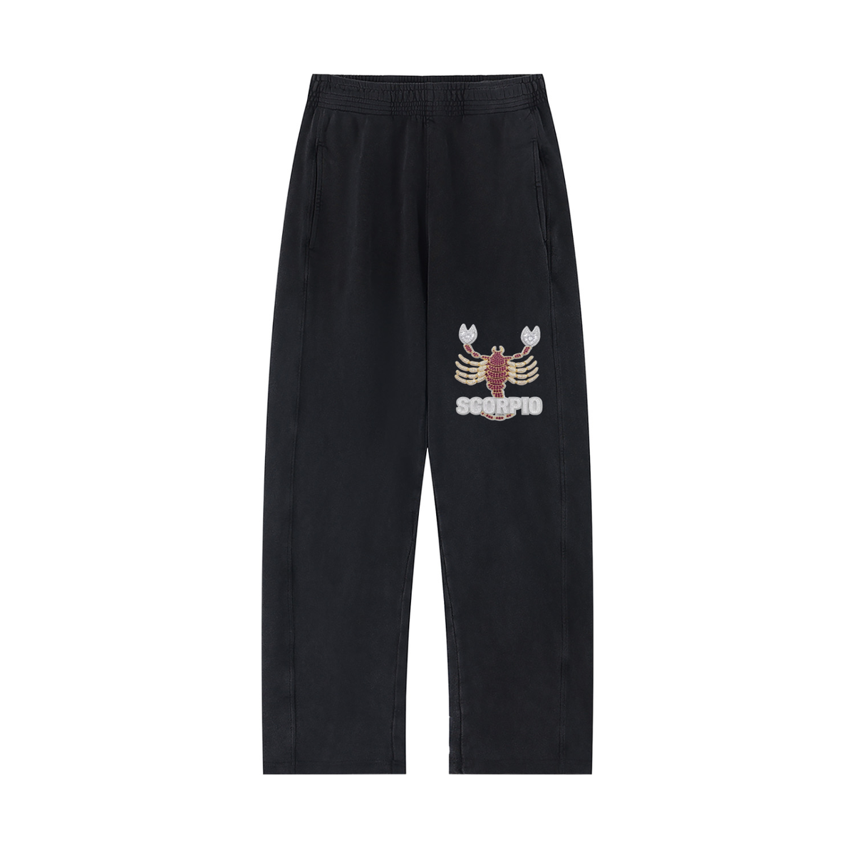 Scorpio Unisex Mineral Wash Straight Sweatpants