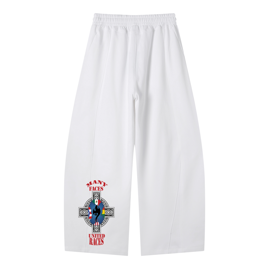 Heavyweight Wide Leg Panel Sweatpants