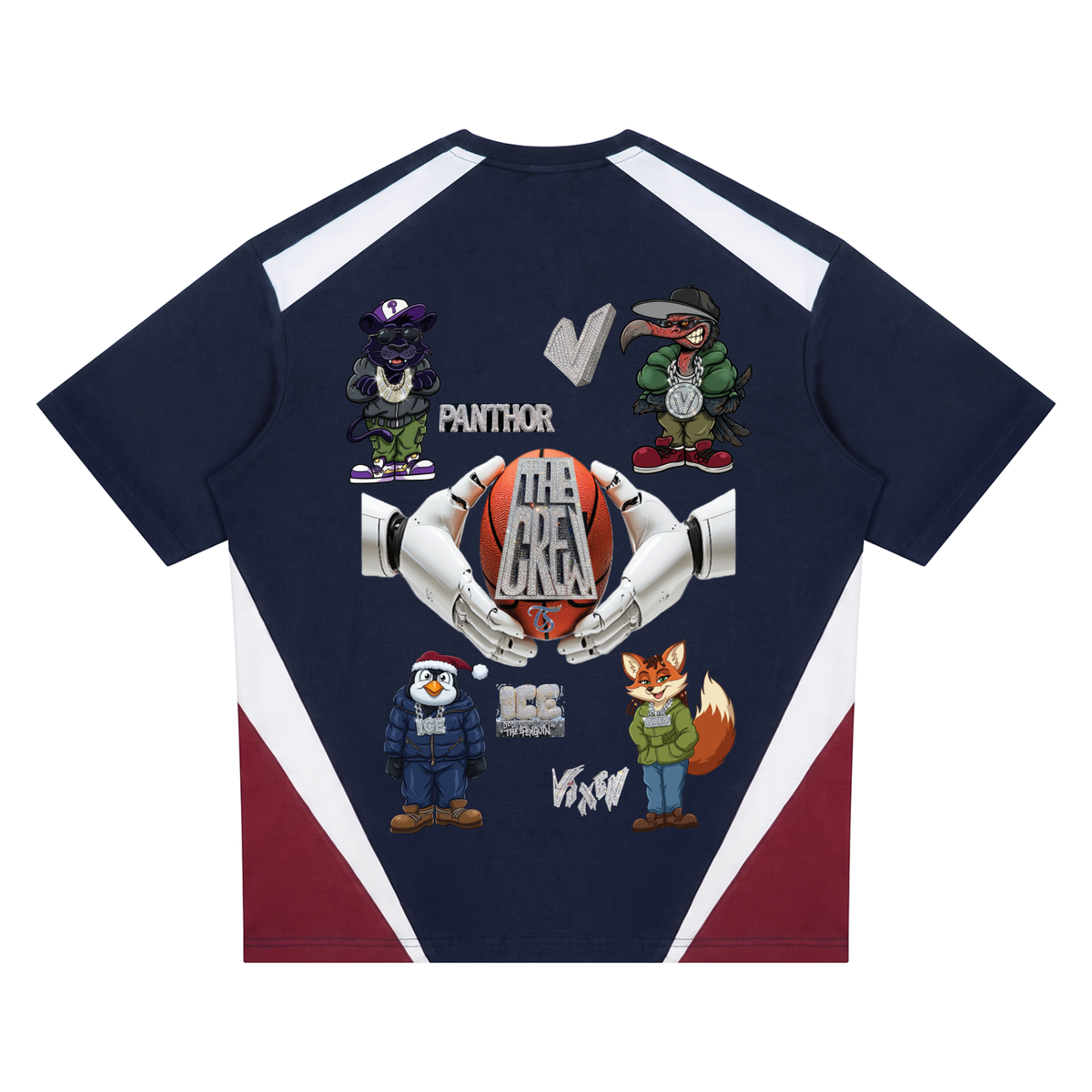 The Crew B-Ball Unisex Color Block T-Shirt