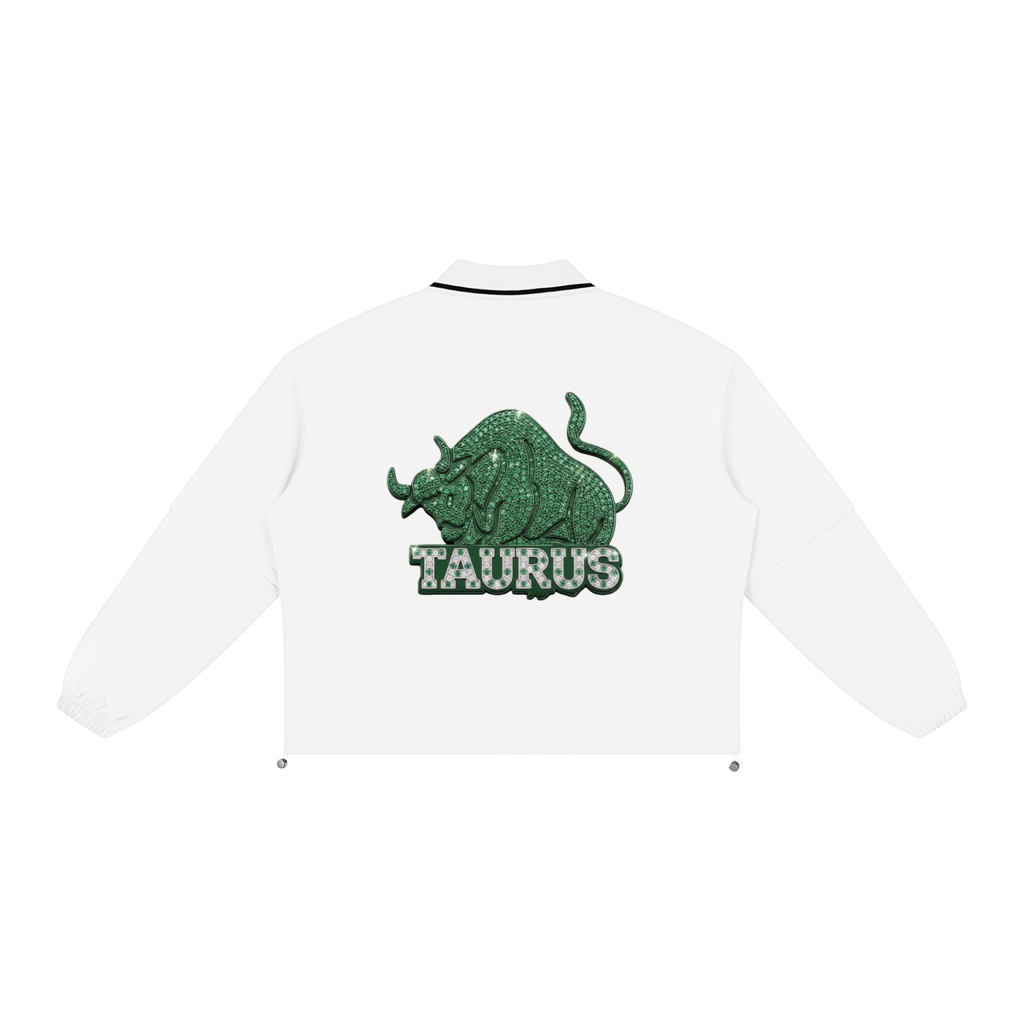 Taurus Unisex Boxy Collared Detachable Sweatshirt