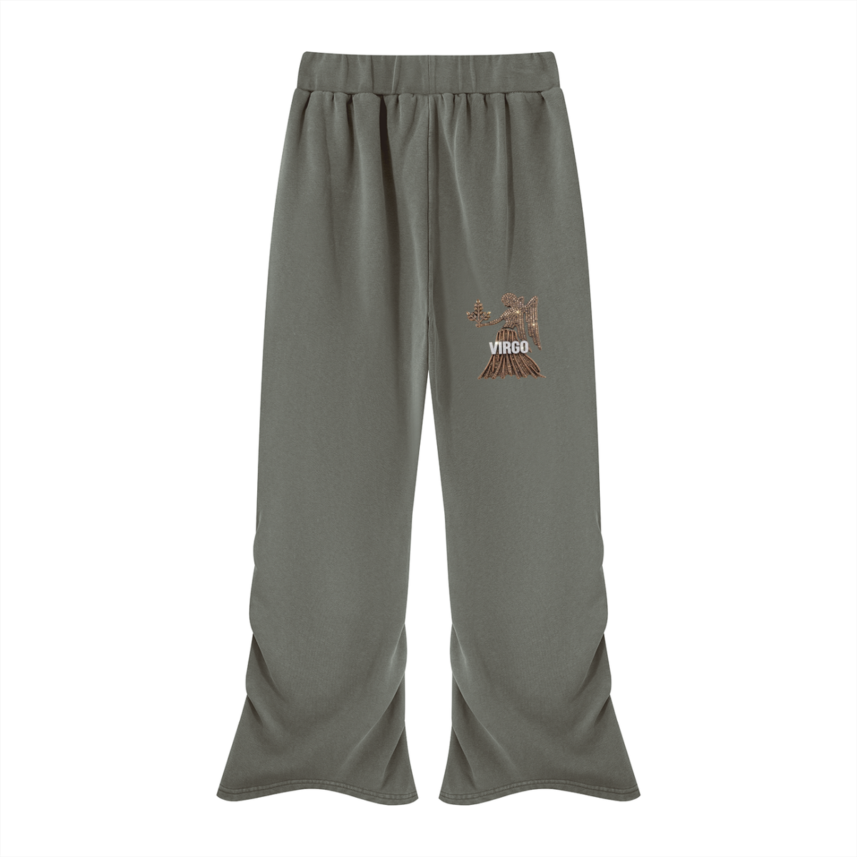 Virgo Vintage Wash Ruched Sweatpants