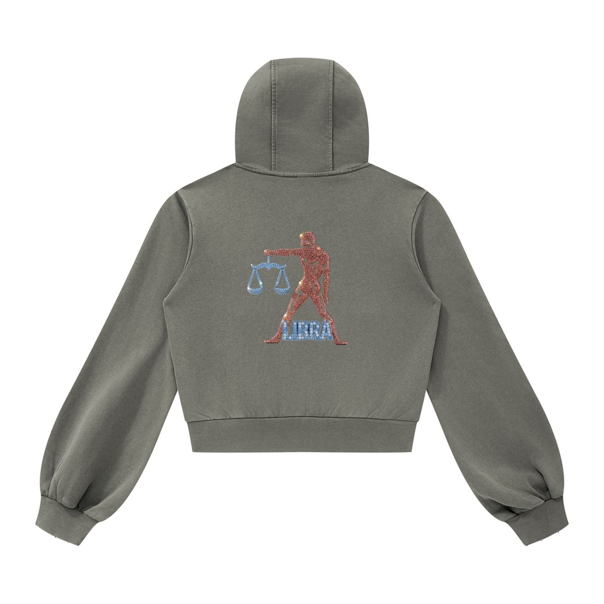 Libra Vintage Wash Full Zip Hoodie