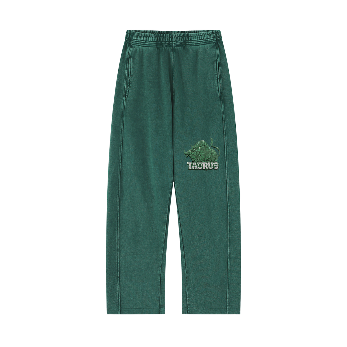 Taurus Unisex Mineral Wash Straight Sweatpants