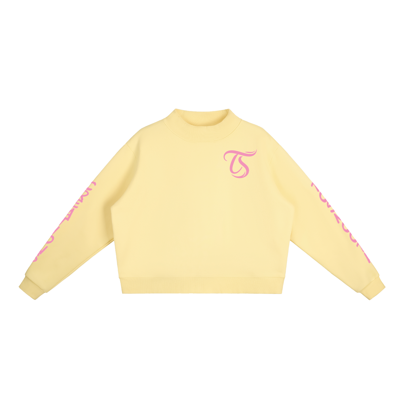 Tosmooth Creations Essential Fleece Mock-Neck Crew Sweatshirt