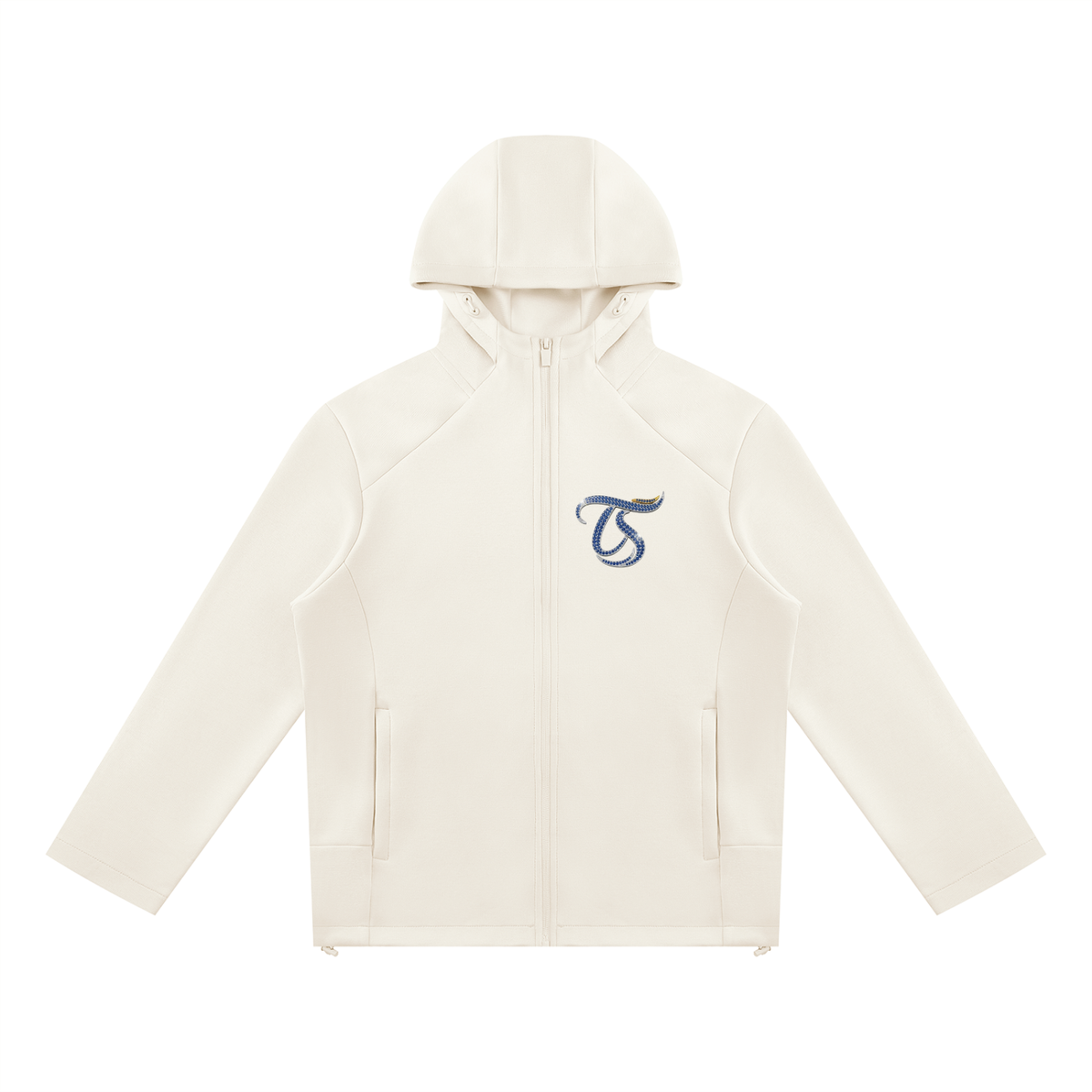 Aquarius Unisex Paneled Full Zip Hoodie