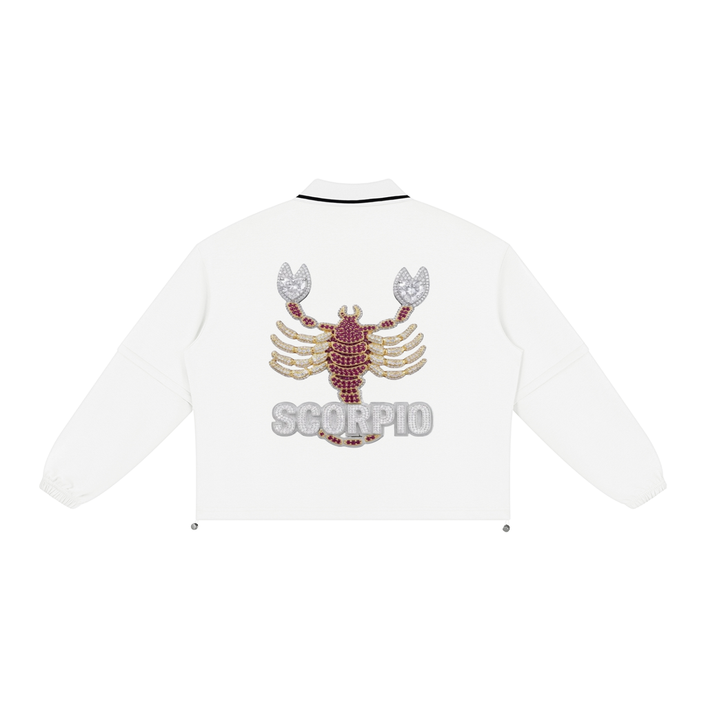 Scorpio Unisex Boxy Collared Detachable Sweatshirt