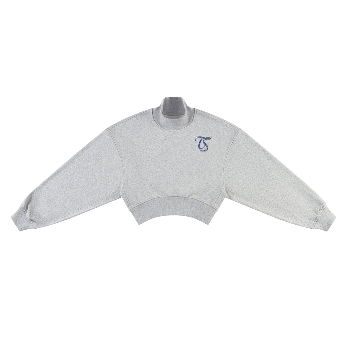 Aquarius Women's Crop Mock Neck Sweatshirt
