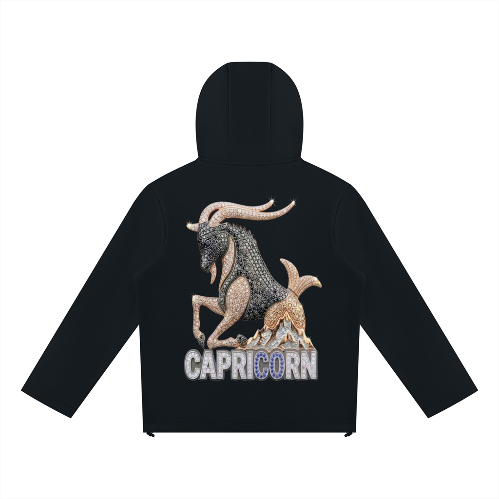 Capricorn Unisex Paneled Full Zip Hoodie