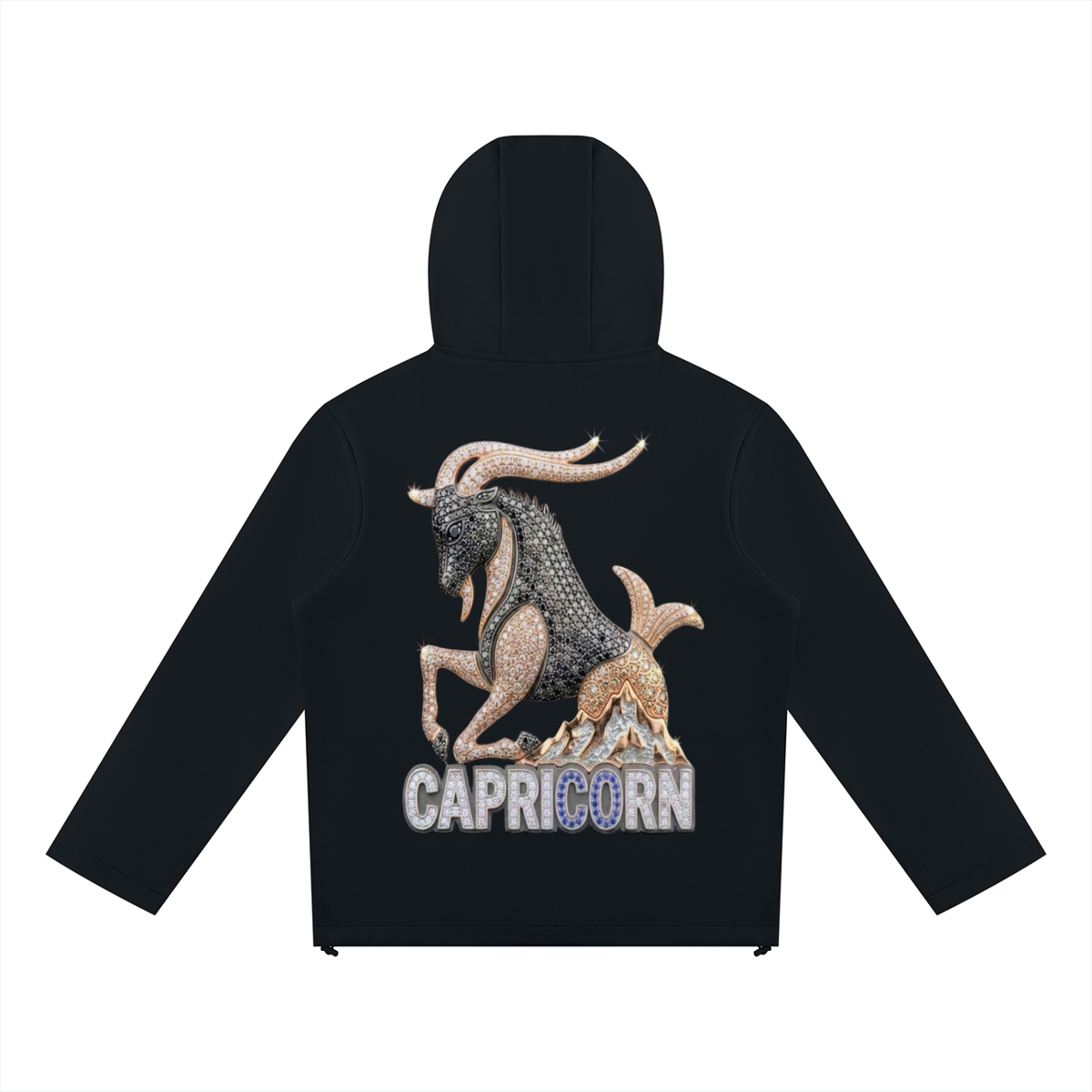 Capricorn Unisex Paneled Full Zip Hoodie