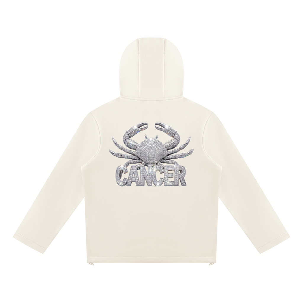 Cancer Unisex Paneled Full Zip Hoodie