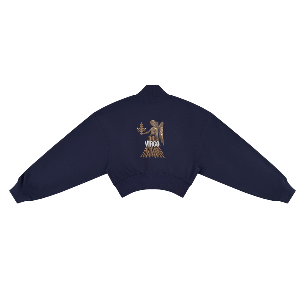 Virgo Women's Crop Mock Neck Sweatshirt