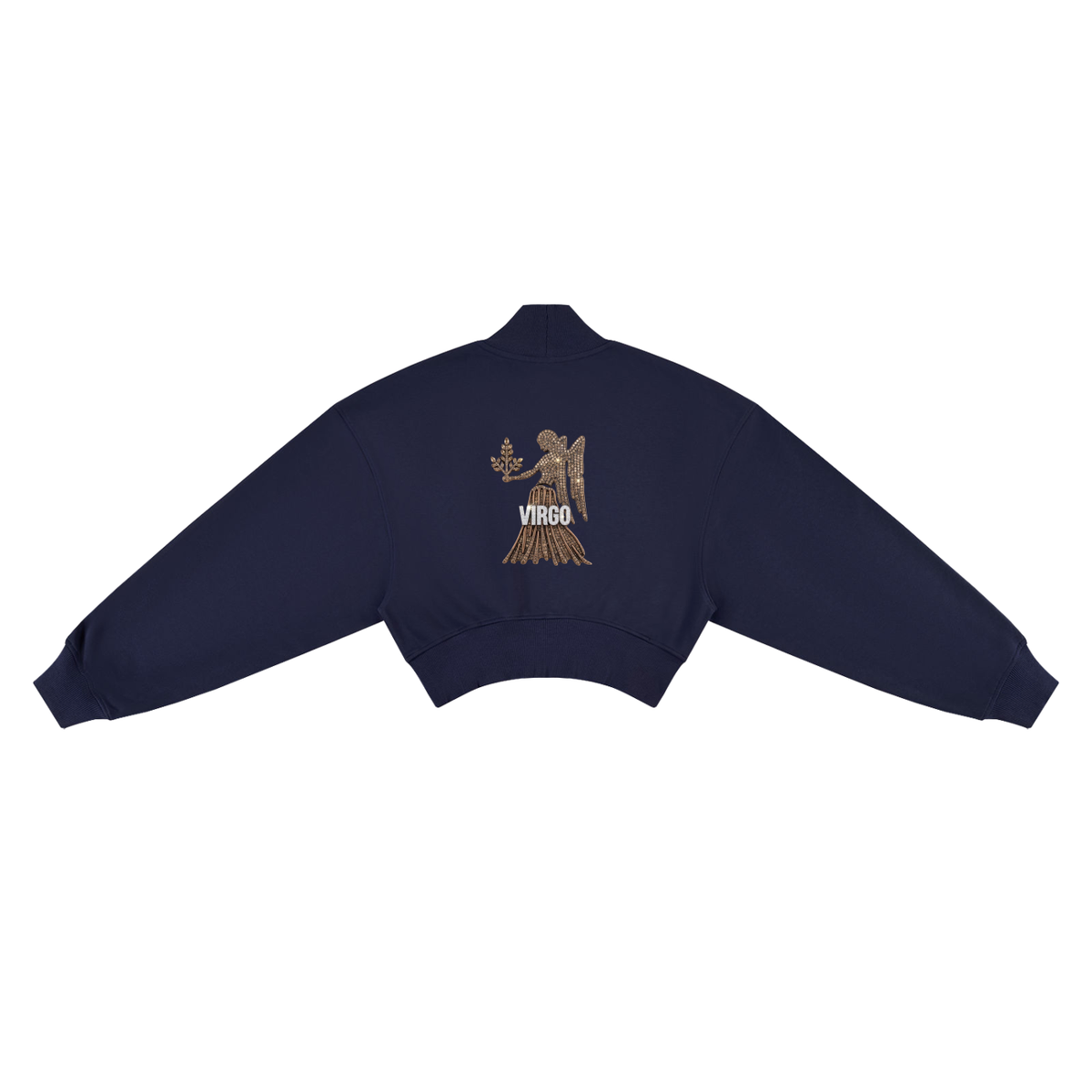 Virgo Women's Crop Mock Neck Sweatshirt