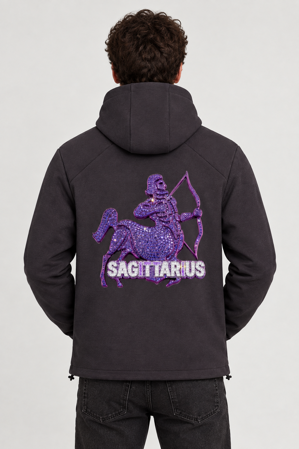 Sagittarius Unisex Paneled Full Zip Hoodie