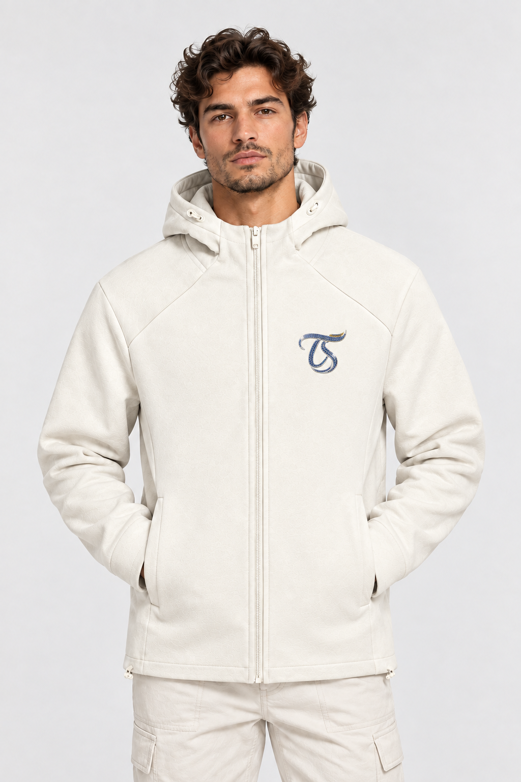 Leo Unisex Paneled Full Zip Hoodie